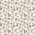 Riley Blake Fabrics Holiday Spirit Lisa Audit Berries Cream, festive fabric with a pattern of red berries, green leaves, and holly on a cream background.