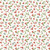 Riley Blake Fabrics Holiday Spirit Lisa Audit Pinecones Cream, festive pattern of pinecones, holly leaves, and red berries on a cream background.