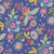 Riley Blake Fabrics Kipling Gardens Lily Ashbury Jacobean Floral Blueberry Blue