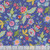 Riley Blake Fabrics Kipling Gardens Lily Ashbury Jacobean Floral Blueberry Blue