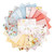 Riley Blake Fabrics Sketchbook Lisa Audit Fat Quarter Bundle, 20 Pcs, featuring a colorful assortment of floral, polka dot, and geometric fabric designs arranged in a circular pattern.