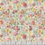 Riley Blake Fabrics Sketchbook Lisa Audit Flower Garden Cream, a floral fabric pattern with pink, yellow, red, and blue flowers on a cream background.