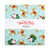 Riley Blake Fabrics The North Pole Flannel My Minds Eye 10 Inch Stacker, 42 Pcs, featuring festive Santa Claus and reindeer print on light blue background for holiday quilting and craft projects.