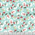 Riley Blake Fabrics The North Pole Flannel My Minds Eye Snowmen Aqua Blue