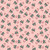 Riley Blake Fabrics The North Pole Flannel My Minds Eye Candy Cane Blush Pink, Christmas candy cane pattern with green bows on a blush pink background.