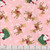 Riley Blake Fabrics The North Pole Flannel My Minds Eye Reindeer Toss Blush Pink