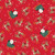 Riley Blake Fabrics The North Pole Flannel My Minds Eye Reindeer Toss Tomato Red