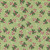 Riley Blake Fabrics The North Pole Flannel My Minds Eye Candy Cane Honeydew Green, festive Christmas holiday pattern with candy canes and holly leaves on a green background.