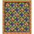 Wilmington Prints Spooky Tails Small Quilt Kit, colorful Halloween-themed quilt with patterns of pumpkins, cats, bats, and witches' hats in orange, purple, black, and green colors.