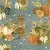 Robert Kaufman Fabrics Hello Fall Dusty Blue Pumpkins Sunflowers Burlap
