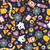 Robert Kaufman Fabrics Lights Out Glow in the Dark Spooky Black Candy Ghosts