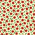 Robert Kaufman Fabrics Tiny Tidings Christmas Cream Poinsettia, Christmas-themed fabric with red poinsettia flowers and green holly leaves on a cream background.