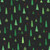 Robert Kaufman Fabrics Tiny Tidings Christmas Black Christmas Pine Trees, fabric featuring a pattern of green Christmas trees and red stars on a black background.