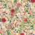 Robert Kaufman Fabrics Twilight Terrace Primrose Pink Ferns Orchids Flowers, a colorful botanical print fabric featuring pink, red, purple, yellow, and white flowers with green fern and leaf details on a light pink background.