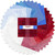 Wilmington Prints Essential 10 Karat Gems 42 ten Inch Squares Patriotic Pop Red White Blue, a collection of fabric squares in patriotic colors including red, white, and blue with various patterns.