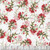 In The Beginning Fabrics Hill Country Wildflowers Red Green Indian Paintbrush, floral fabric pattern featuring red and pink Indian Paintbrush flowers with green leaves on a white background.
