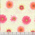 Henry Glass Fabrics Bloomscape Jane Shasky Green Multi Set Flowers, a fabric with pink, yellow, and green flowers on a light background with colorful small dots.