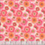 Henry Glass Fabrics Bloomscape Jane Shasky Pink Multi Packed Flowers, vibrant floral fabric with pink, white, and peach blossoms on a pink background.