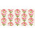 Henry Glass Fabrics Bloomscape Jane Shasky Pink Multi Cheater Quilt Print, floral quilt fabric with pink, green, and multi-colored floral patterns arranged in a quilted design.