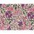 Liberty of London Fabrics Tana Lawn Bloom Serenade Edna Berry Pink Purple Green Hedge Wildflowers, a floral pattern featuring pink, purple, and green wildflowers and leaves on a cream background.