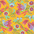 FreeSpirit Fabrics Legendary by Tula Pink Hot Wings Dandelion Yellow, colorful floral and bird print fabric with vibrant pink, purple, and blue tones on a yellow background.