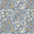 FreeSpirit Fabrics Morden by William Morris Fruit Blue, detailed botanical pattern with fruits and leaves in blue, beige, and white tones.