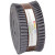 Robert Kaufman Kona Cotton Roll Up 41 Fabric Strips Coal, packaged cotton fabric strips rolled into a compact cylindrical bundle with a brown and white label.
