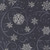 Moda Fabrics When Snow Falls Deb Strain Swirling Snowflakes Night Sky Blue