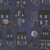 Moda Fabrics Coven Robin Pickens Witch Village Haunted Houses Midnight Blue