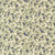 Moda Fabrics True Love Lella Boutique Daydream Posies Floral Cream Brown, fabric with a cream background and a floral pattern of blue flowers and green leaves.