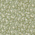 Moda Fabrics True Love Lella Boutique Daydream Posies Floral Fern Robins Egg Green, fabric with a floral pattern of white flowers with yellow centers and green leaves on an olive green background.