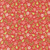 Moda Fabrics Poinsettia and Pear Sherri & Chelsi Pear Floral Geranium Red, festive floral fabric with pink poinsettia, green pears, and green leaves on a red background.
