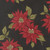 Moda Fabrics Candlelight Christmas 3 Sisters Poinsettia Floral Ebony Black