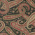 Moda Fabrics Candlelight Christmas 3 Sisters Plaza Paisley Ebony Black, intricate paisley fabric pattern with red, green, and beige floral details on a black background.