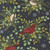 Moda Fabrics When Snow Falls Deb Strain Winter Birds Allover Night Sky Blue