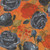 Moda Fabrics Coven Robin Pickens Coven Rose Floral Pumpkin Orange