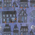 Moda Fabrics Coven Robin Pickens Witch Village Haunted Houses Dusk Blue