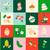 Moda Fabrics Merry Happy Ruby Star Society Kimberly Kight Christmas Panel 36 Lollipop Pink, festive holiday-themed cartoon illustrations including a Christmas tree, ornaments, gifts, and holiday characters.