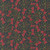 Moda Fabrics Silent Night Watercolour Heart Star of Bethlehem Floral Holy Night Blue, fabric featuring a dark blue background with red watercolour-style flowers, green leaves, and star accents for festive holiday quilting and sewing projects.