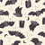 Moda Fabrics Freaky Familiars Ruby Star Society Fat Bats Natural Cream, fabric with playful cartoon bats, moons, and stars in gray and black on a cream background.
