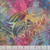 Batik Textiles Batik Fabrics Blue Pink Ribbon Palms, colorful fabric with tropical palm leaf patterns and ribbon designs in blue, pink, and purple hues.