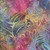 Batik Textiles Batik Fabrics Blue Pink Ribbon Palms