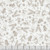 Lumin Fabrics White Owl Textiles Feathered Festivities Sketches White Gray, a detailed winter holiday fabric with a pattern of pinecones, holly leaves, berries, and pine branches in white and gray tones.