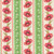 Benartex Fabrics Into the Meadow Katie Daisy Poppy Stripe Green Natural Cream