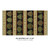 Benartex Fabrics All About Seasons - Winter Jackie Robinson Black Multi Winter Stripe, fabric pattern with holiday trees and stripe design.