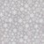 Lumin Fabrics White Owl Textiles Feathered Festivities Snowflakes Gray White, fabric with a pattern of white snowflakes on a gray background.
