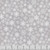 Lumin Fabrics White Owl Textiles Feathered Festivities Snowflakes Gray White, fabric with a pattern of white snowflakes on a gray background.