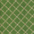 Lumin Fabrics White Owl Textiles Feathered Festivities Trellis Green, close-up of green fabric with a festive trellis pattern decorated with white feathers and red accents.