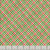 Lumin Fabrics White Owl Textiles Feathered Festivities Plaid Green, close-up of green plaid fabric with red, white, and darker green intersecting lines, suitable for holiday or festive decor.