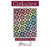 Corkscrew Quilt Pattern by Happy Quilting Company Moda Fabrics Mermaid Batiks, colorful quilt pattern with a geometric corkscrew design and black background.